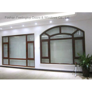 Energy Efficent Design Incline y gire la ventana abatible de aluminio (FT-W80)